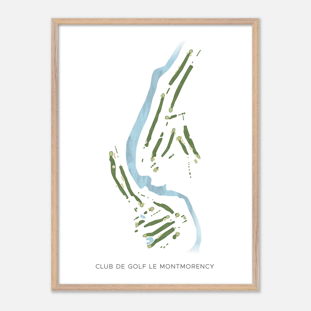 Print of Club de Golf Le Montmorency Modern Map