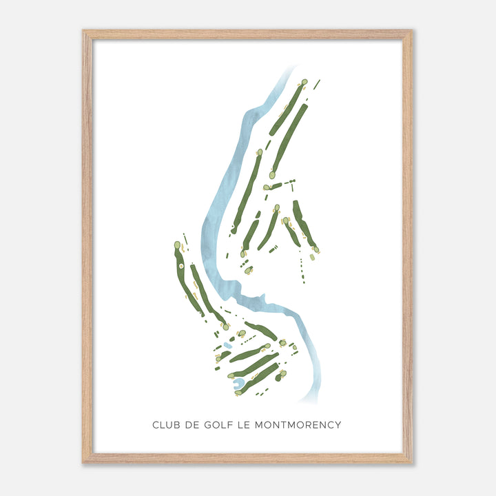 Print of Club de Golf Le Montmorency Modern Map