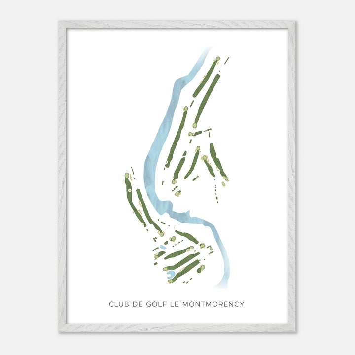 Print of Club de Golf Le Montmorency Modern Map