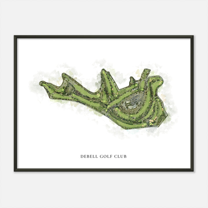 Print of Debell Golf Club Classic Map
