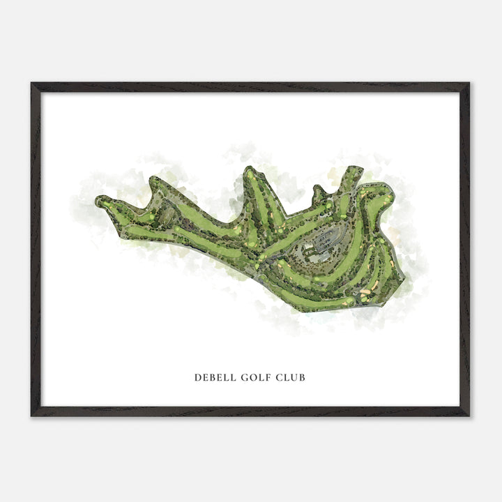 Print of Debell Golf Club Classic Map
