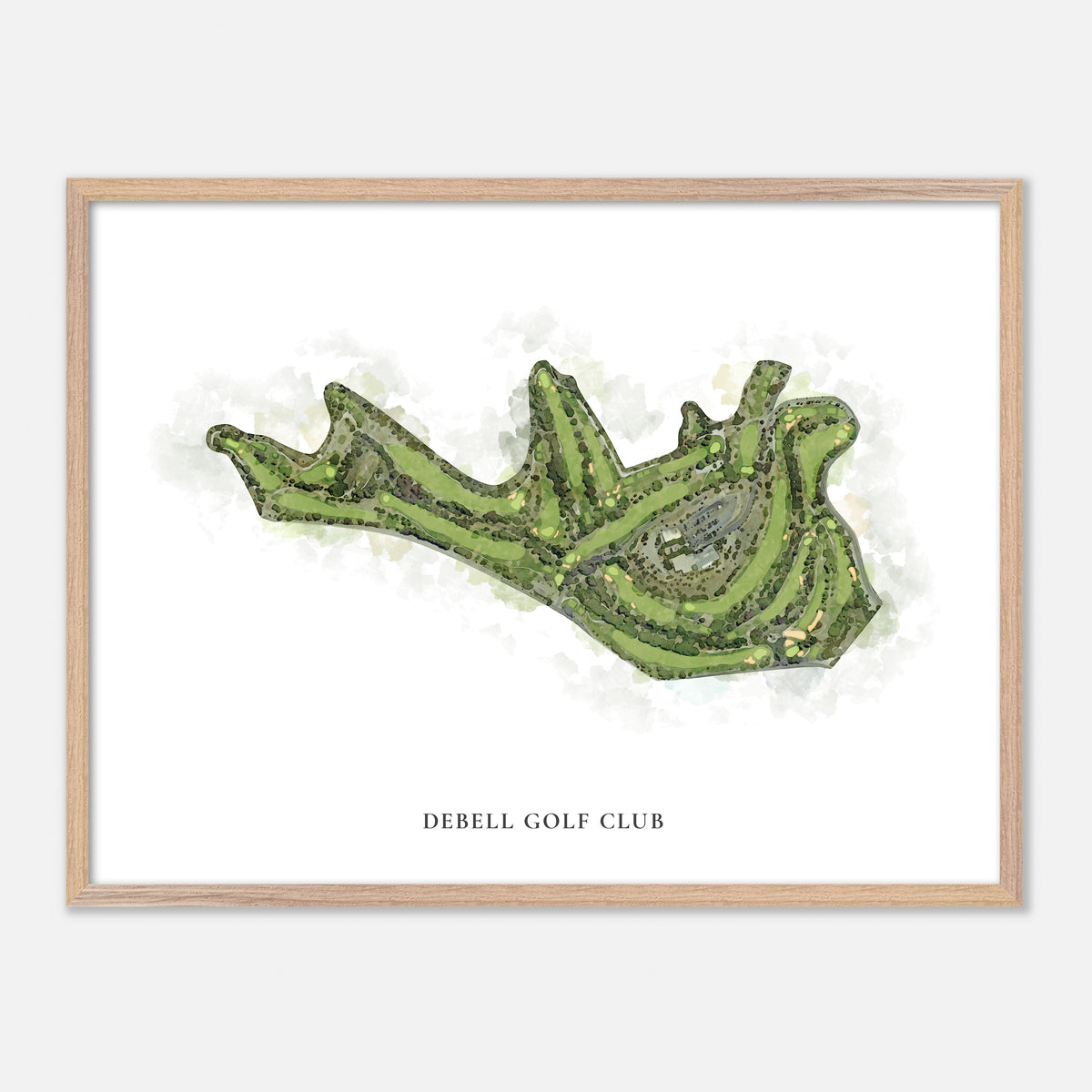 Print of Debell Golf Club Classic Map