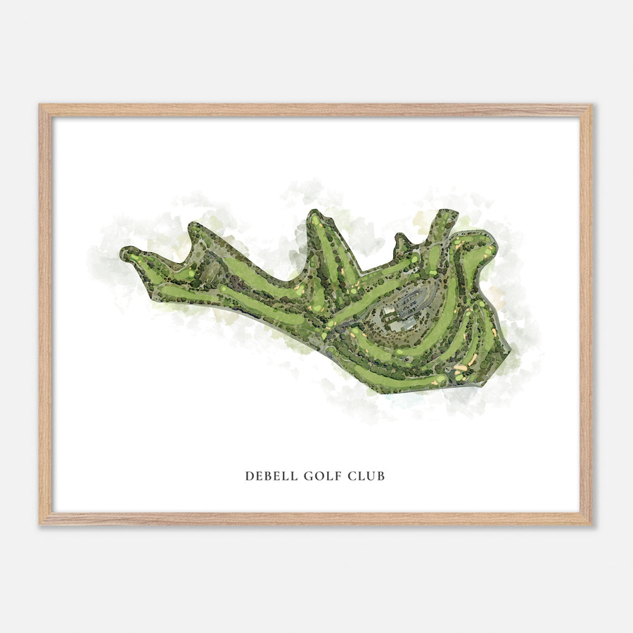 Print of Debell Golf Club Classic Map