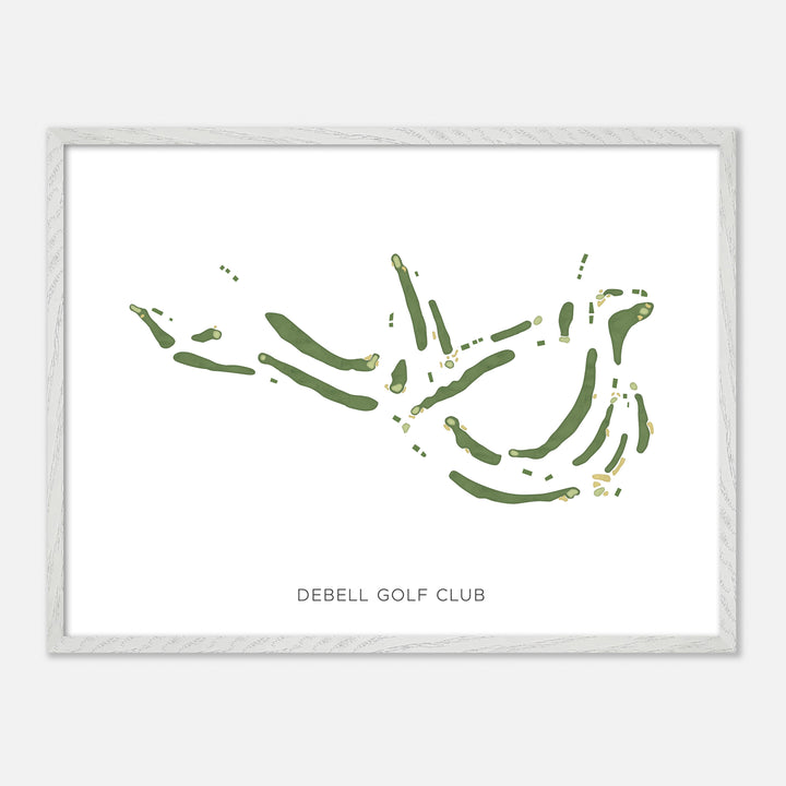 Print of Debell Golf Club Modern Map