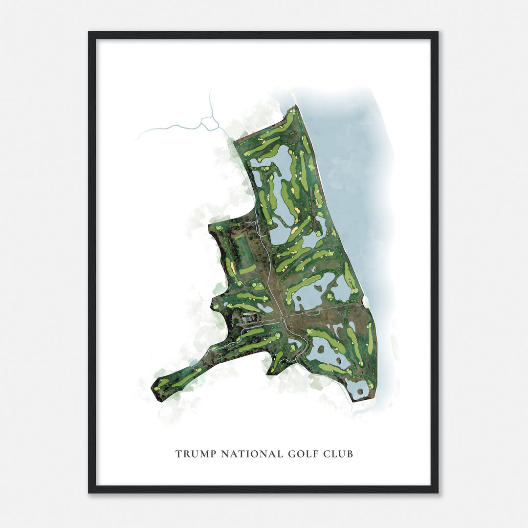 Print of Trump National Golf Club Classic Map