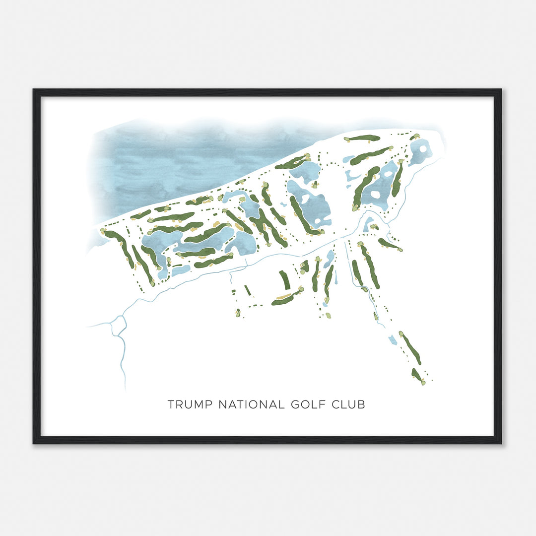 Print of Trump National Golf Club Modern Map