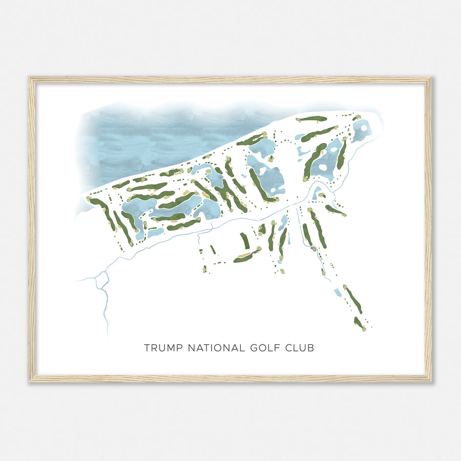 Print of Trump National Golf Club Modern Map