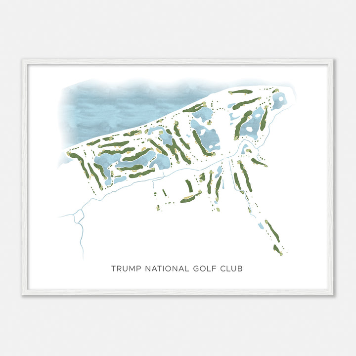 Print of Trump National Golf Club Modern Map