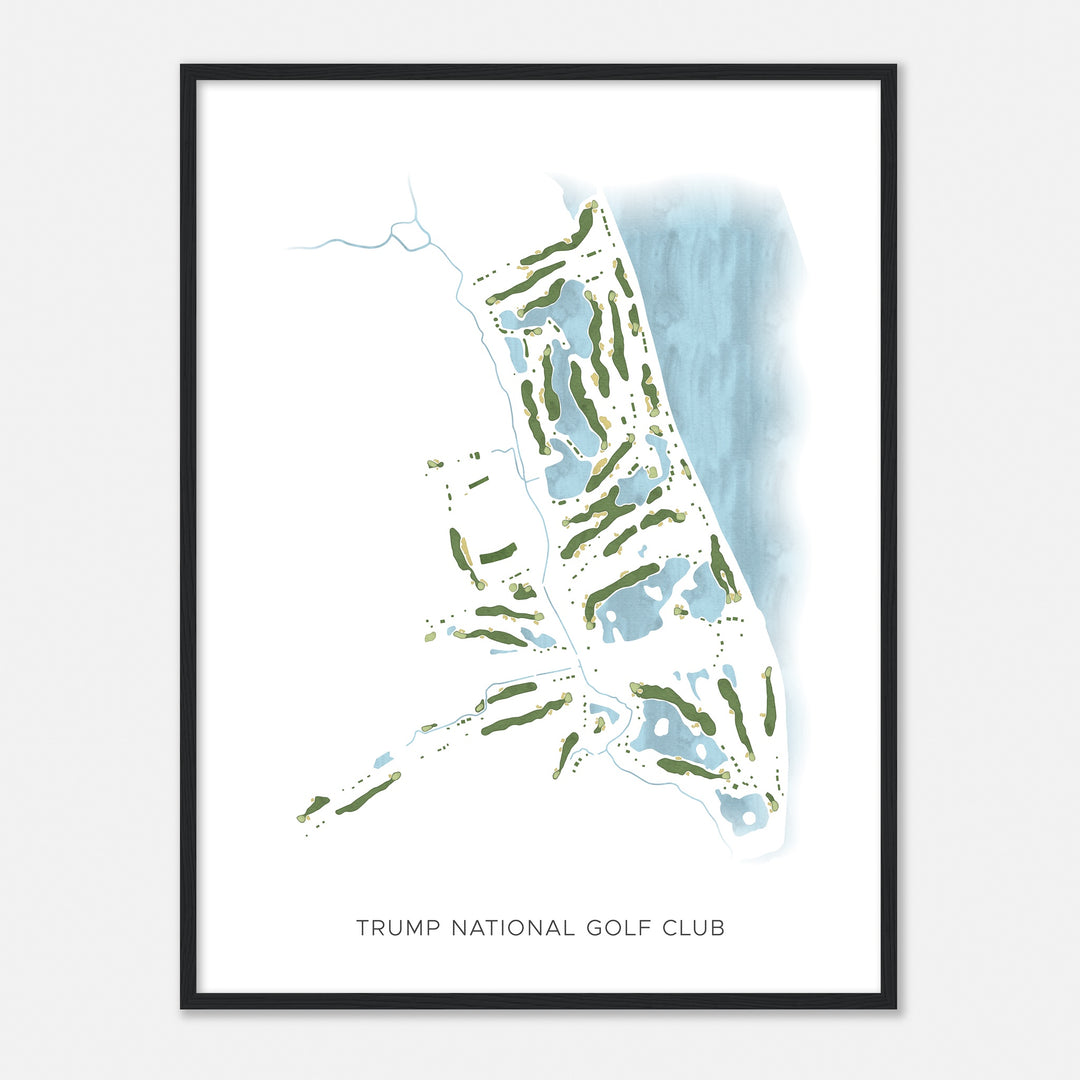 Print of Trump National Golf Club Modern Map