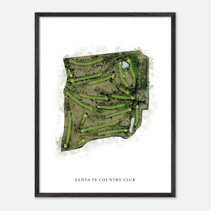 Print of Santa Fe Country Club Classic Map