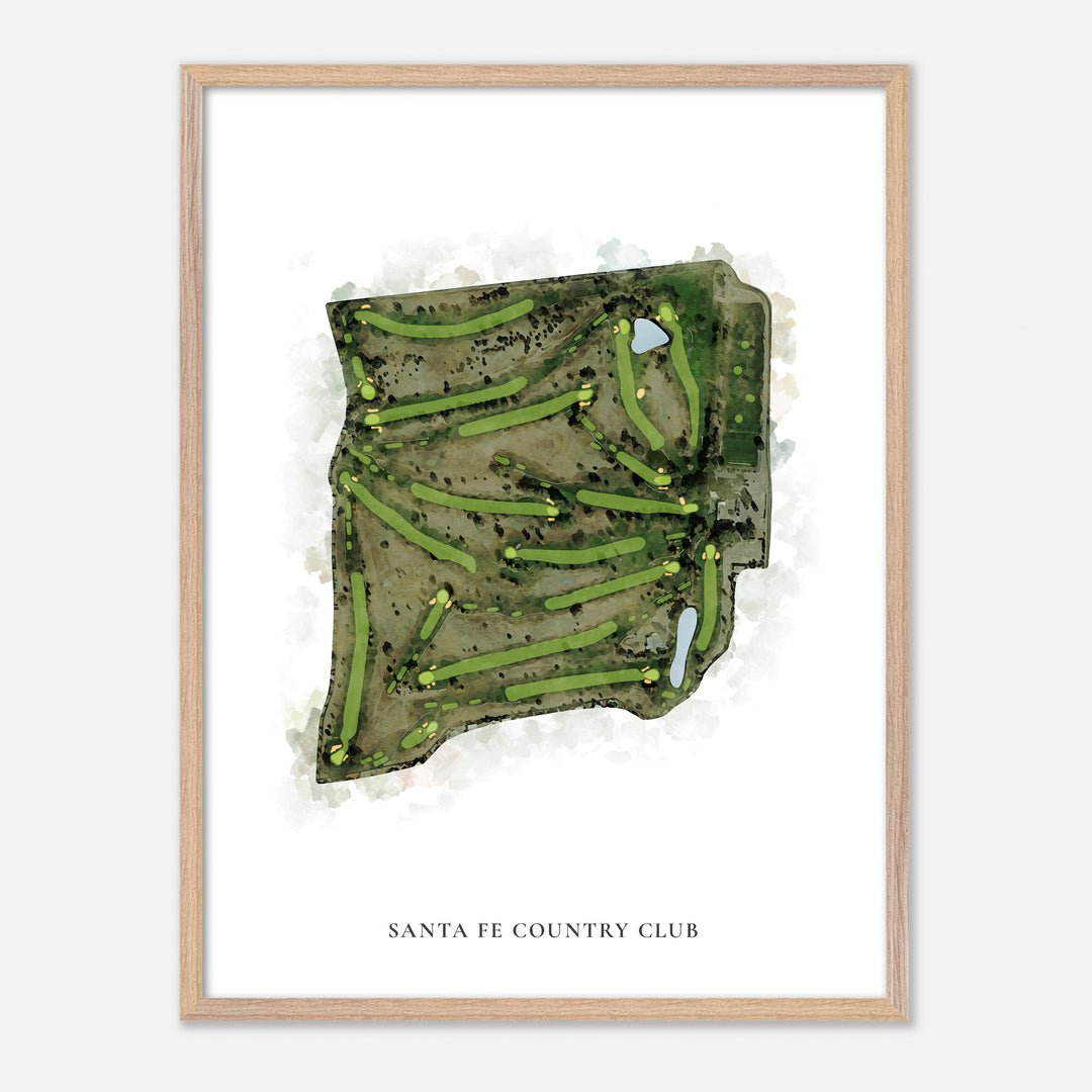 Print of Santa Fe Country Club Classic Map