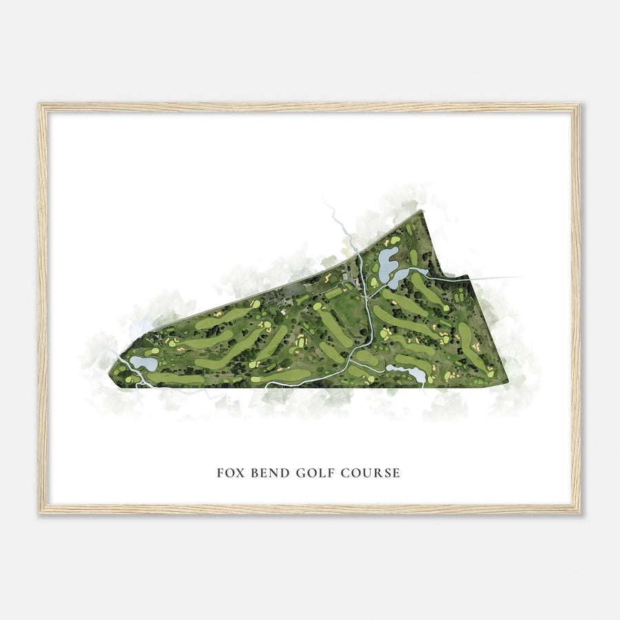 Print of Fox Bend Golf Course Classic Map