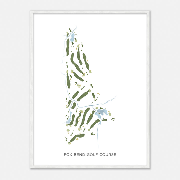 Print of Fox Bend Golf Course Modern Map