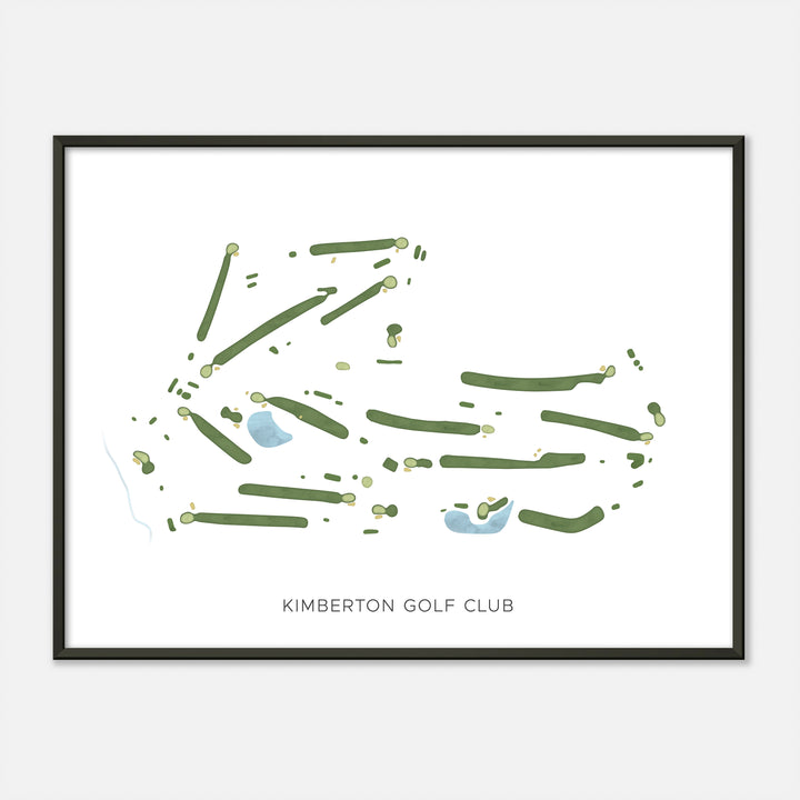 Print of Kimberton Golf Club Modern Map