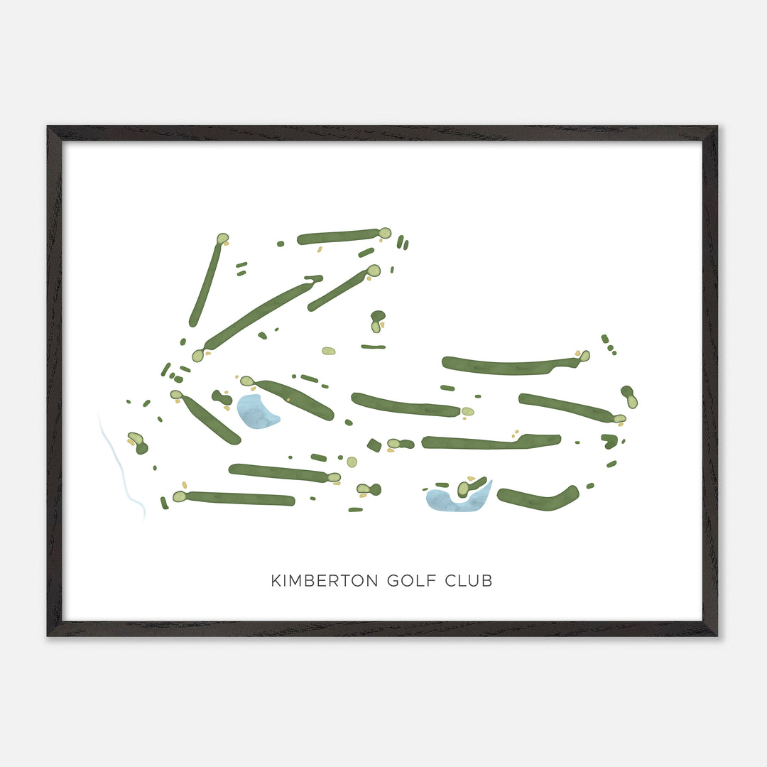 Print of Kimberton Golf Club Modern Map