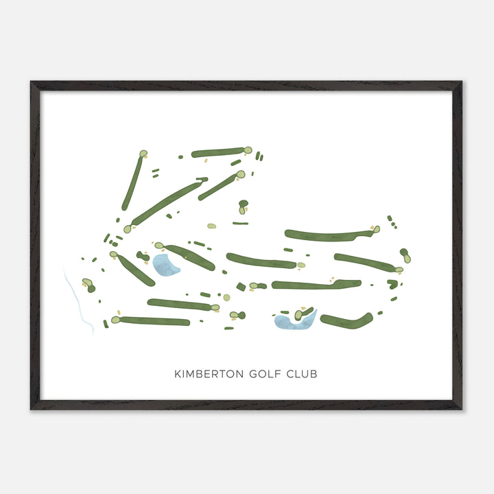 Print of Kimberton Golf Club Modern Map