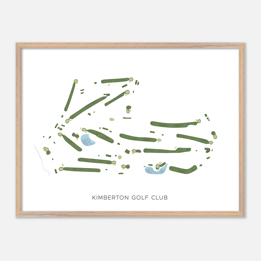 Print of Kimberton Golf Club Modern Map