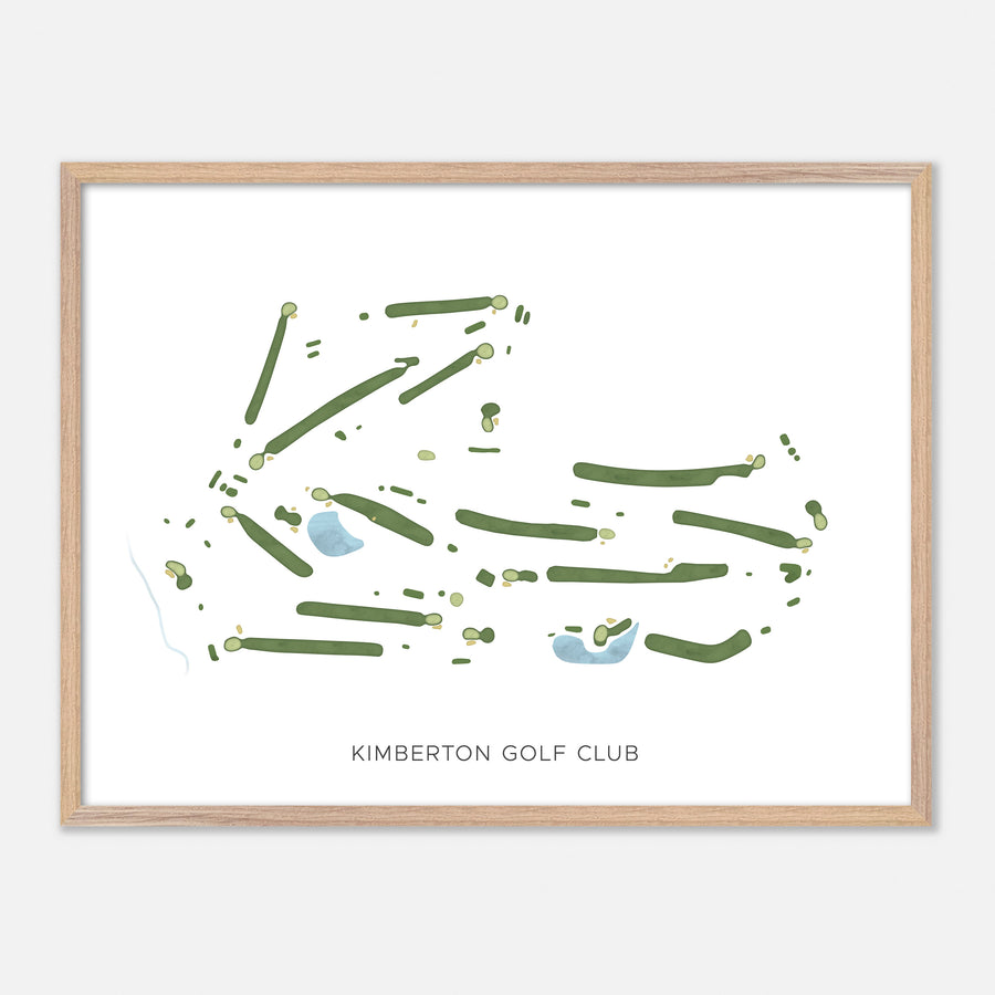 Print of Kimberton Golf Club Modern Map