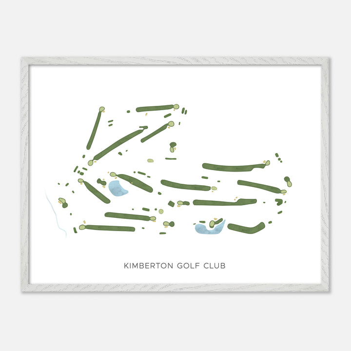 Print of Kimberton Golf Club Modern Map
