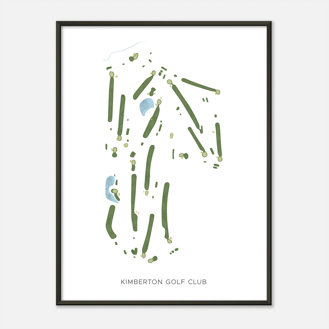 Print of Kimberton Golf Club Modern Map