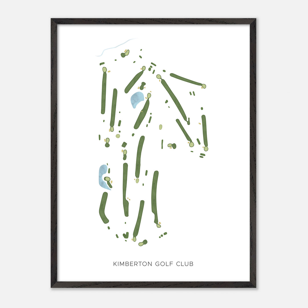 Print of Kimberton Golf Club Modern Map