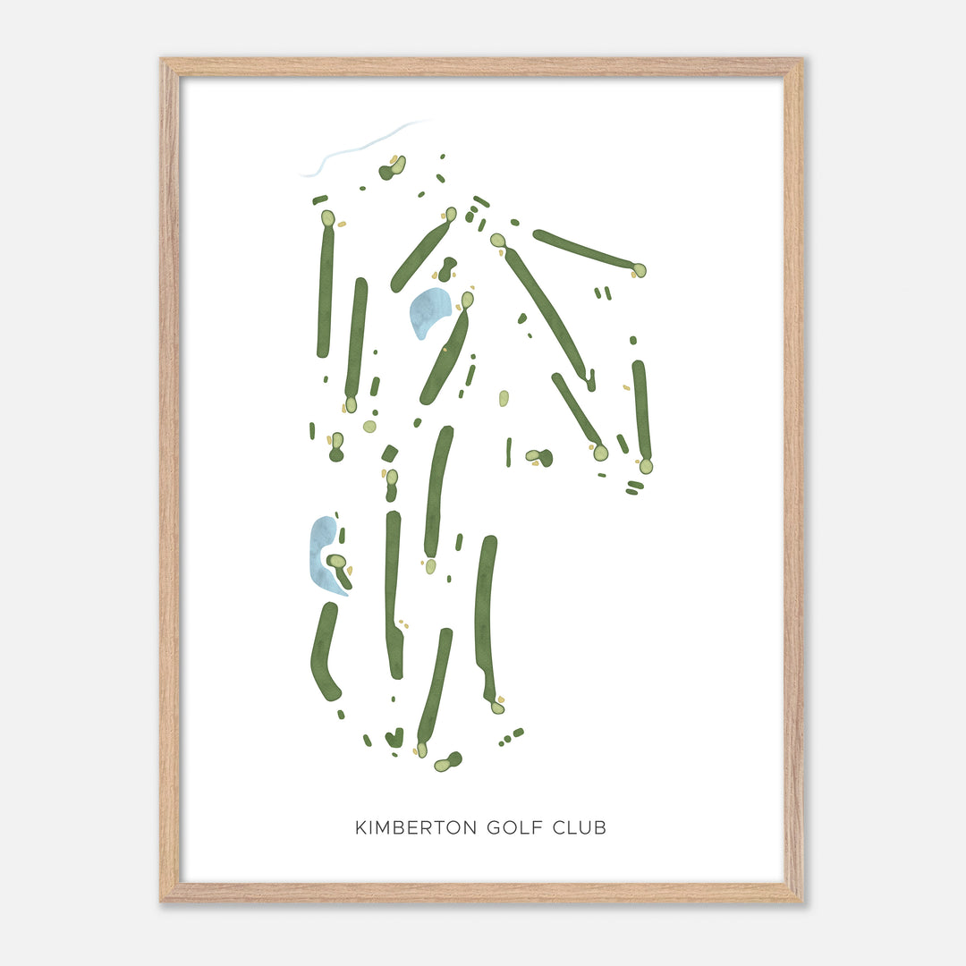 Print of Kimberton Golf Club Modern Map