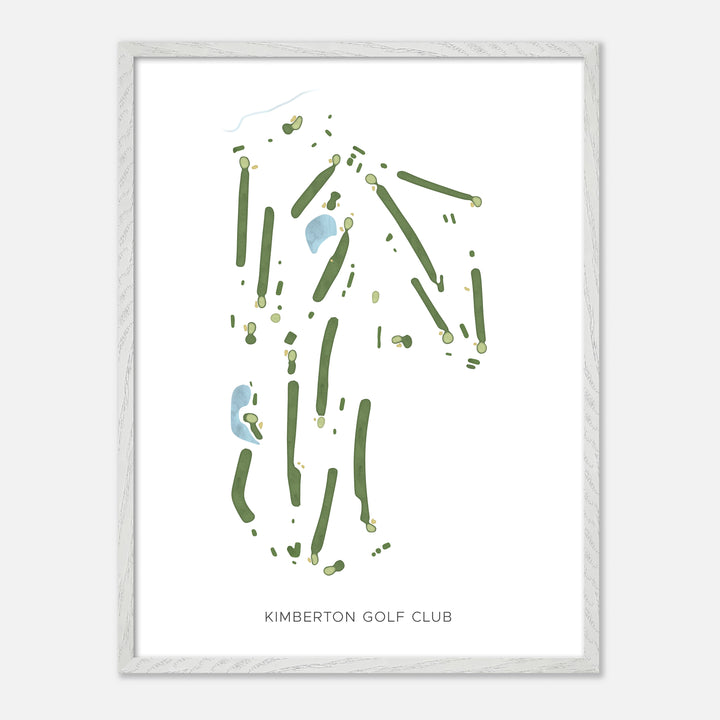 Print of Kimberton Golf Club Modern Map