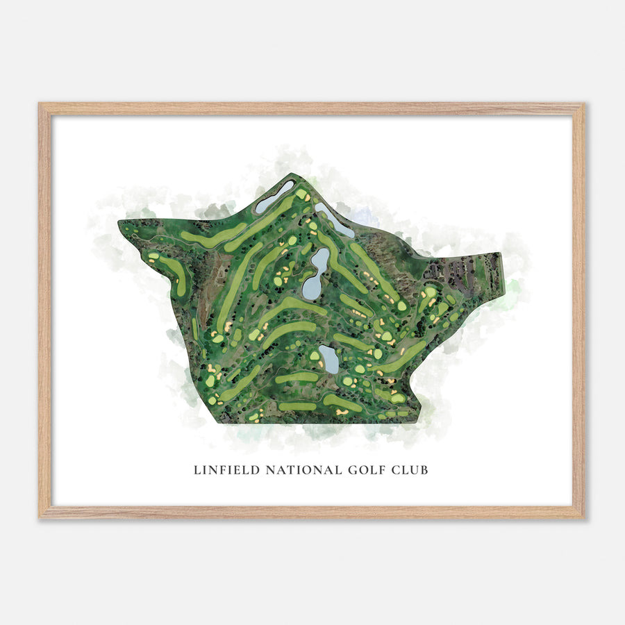 Print of Linfield National Golf Club Classic Map