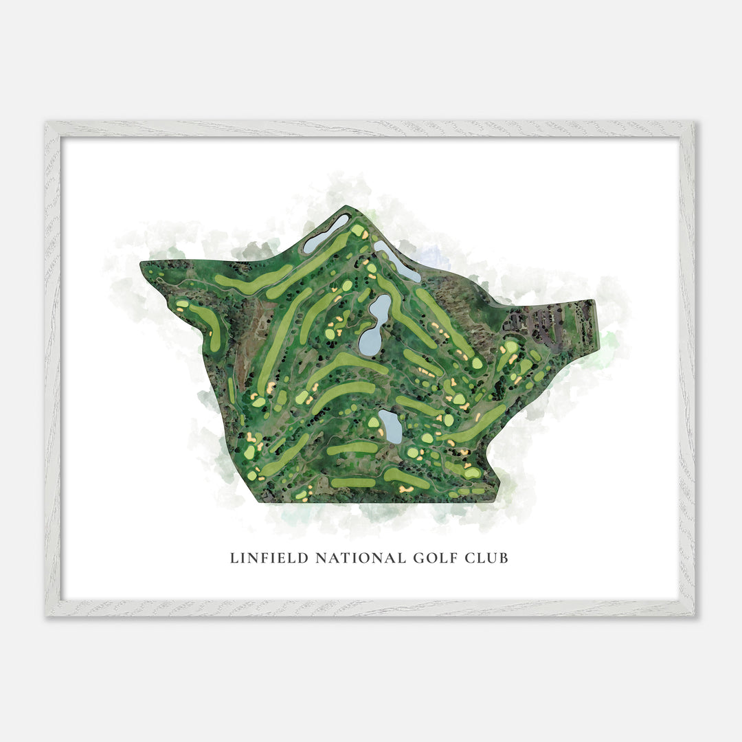 Print of Linfield National Golf Club Classic Map