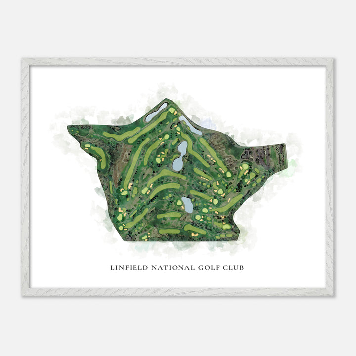 Print of Linfield National Golf Club Classic Map