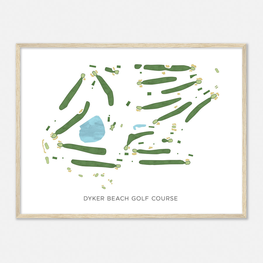 Print of Dyker Beach Golf Course Modern Map