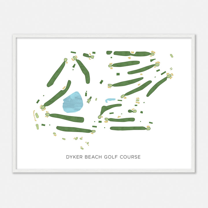 Print of Dyker Beach Golf Course Modern Map