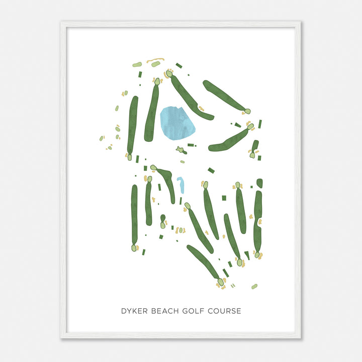 Print of Dyker Beach Golf Course Modern Map