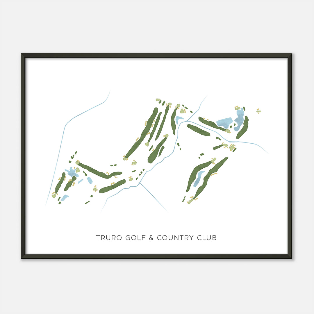 Print of Truro Golf & Country Club Modern Map