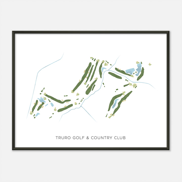 Print of Truro Golf & Country Club Modern Map