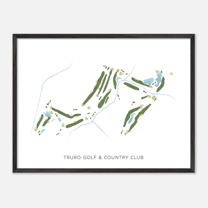 Print of Truro Golf & Country Club Modern Map