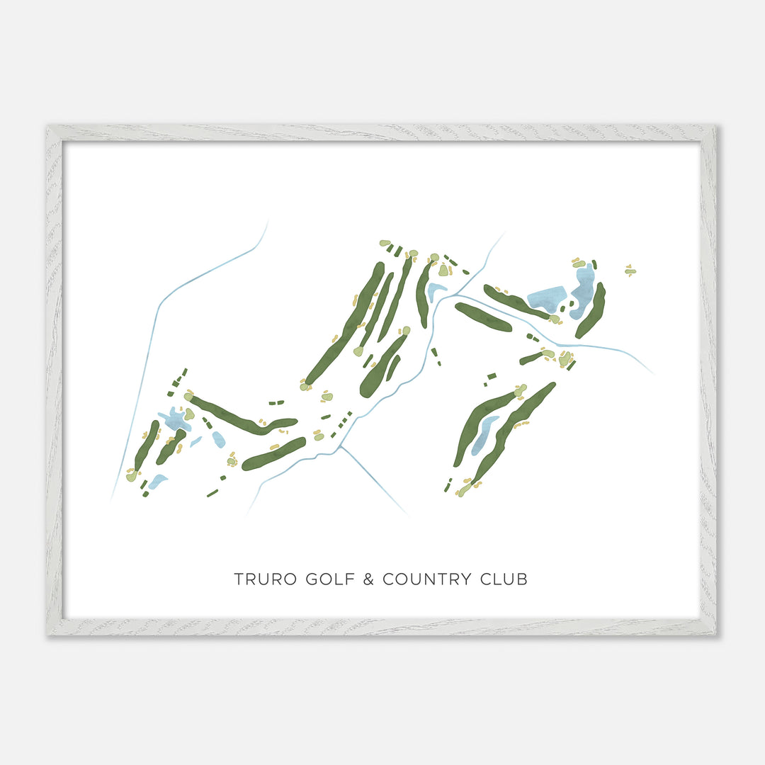 Print of Truro Golf & Country Club Modern Map