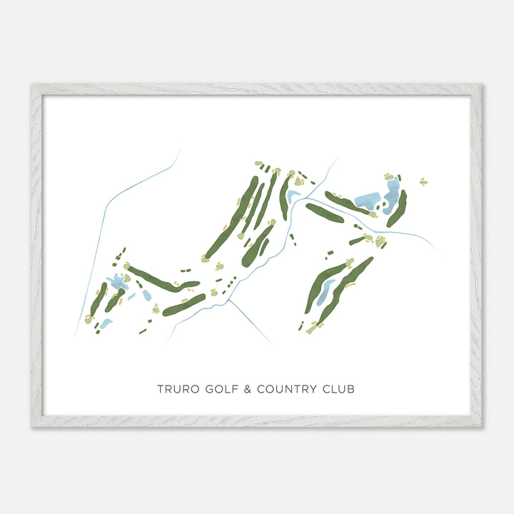 Print of Truro Golf & Country Club Modern Map