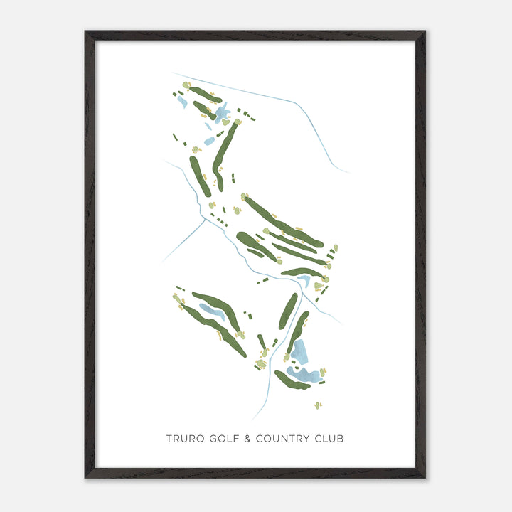 Print of Truro Golf & Country Club Modern Map