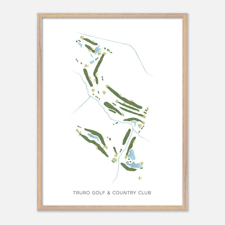 Print of Truro Golf & Country Club Modern Map