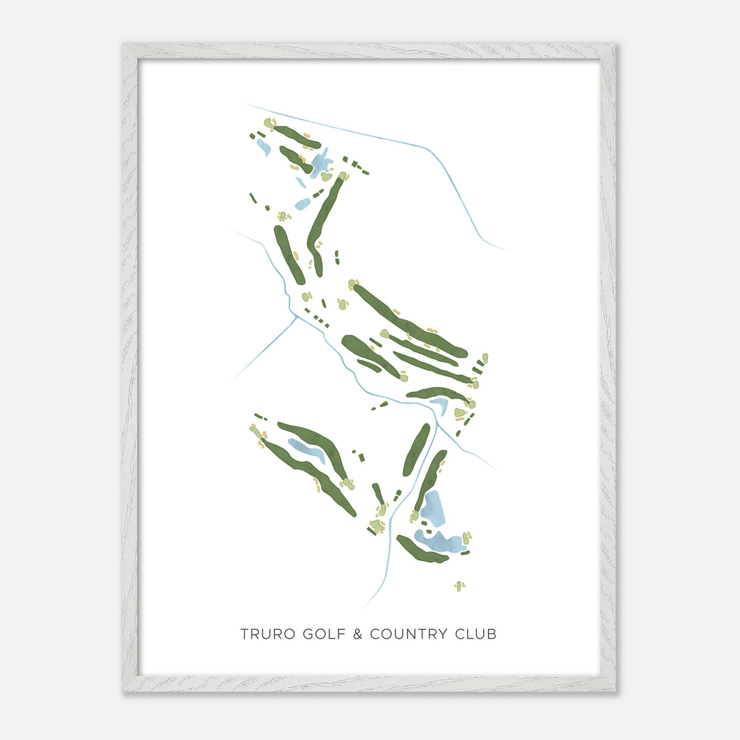 Print of Truro Golf & Country Club Modern Map