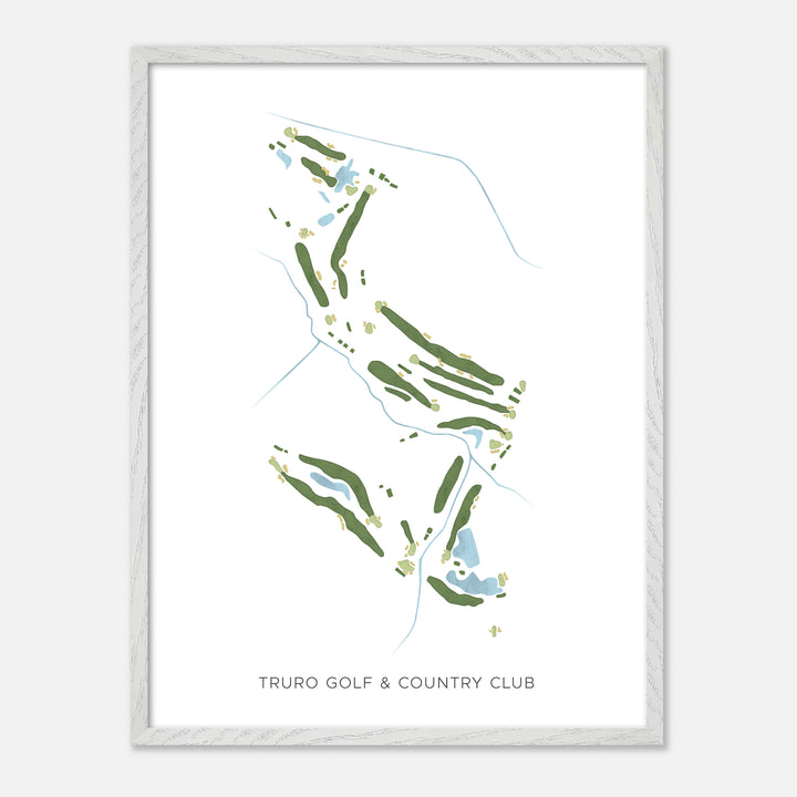 Print of Truro Golf & Country Club Modern Map