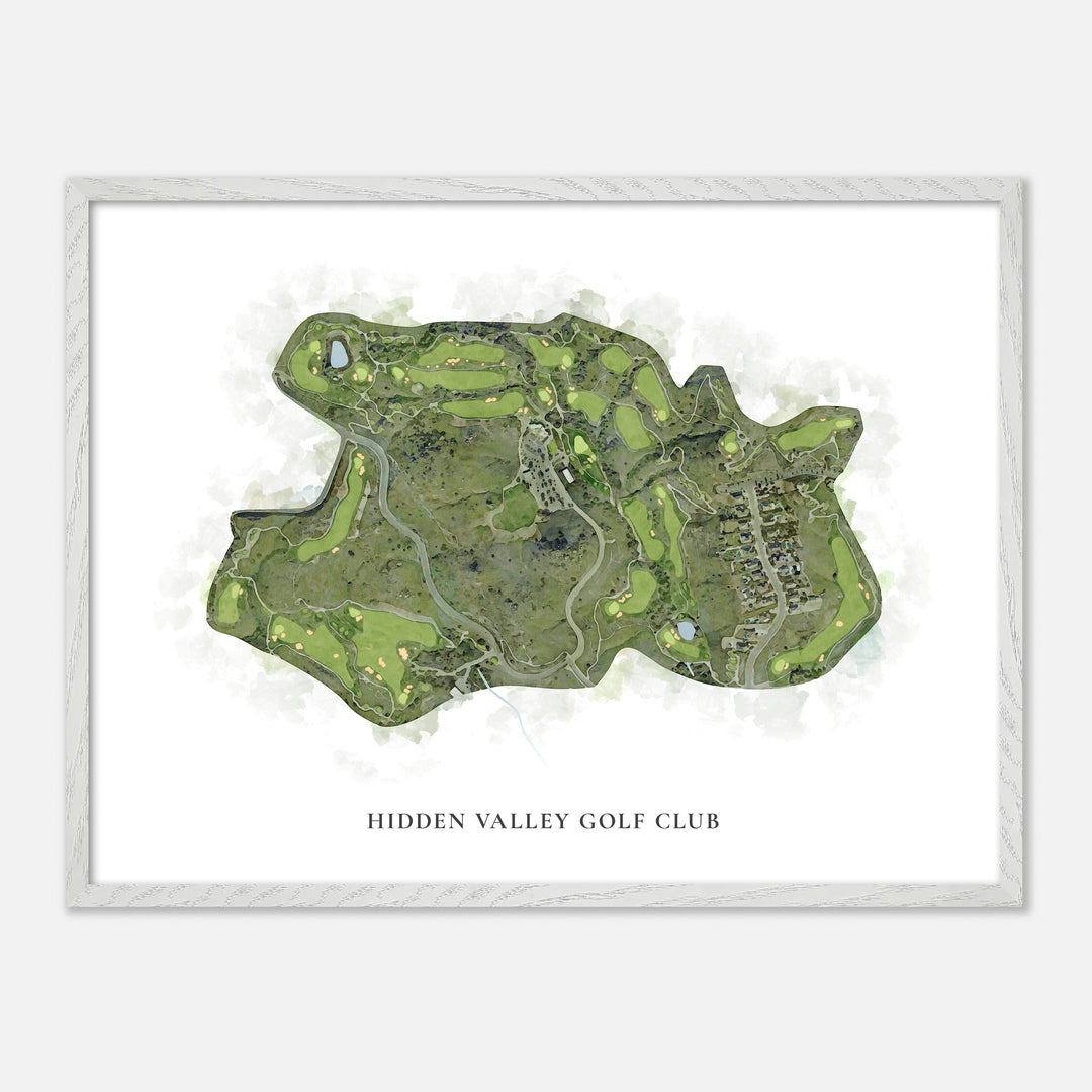 Print of Hidden Valley Golf Club Classic Map