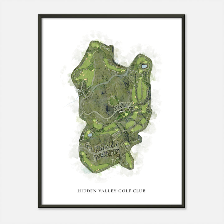 Print of Hidden Valley Golf Club Classic Map