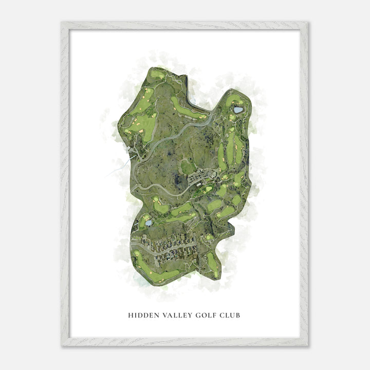 Print of Hidden Valley Golf Club Classic Map
