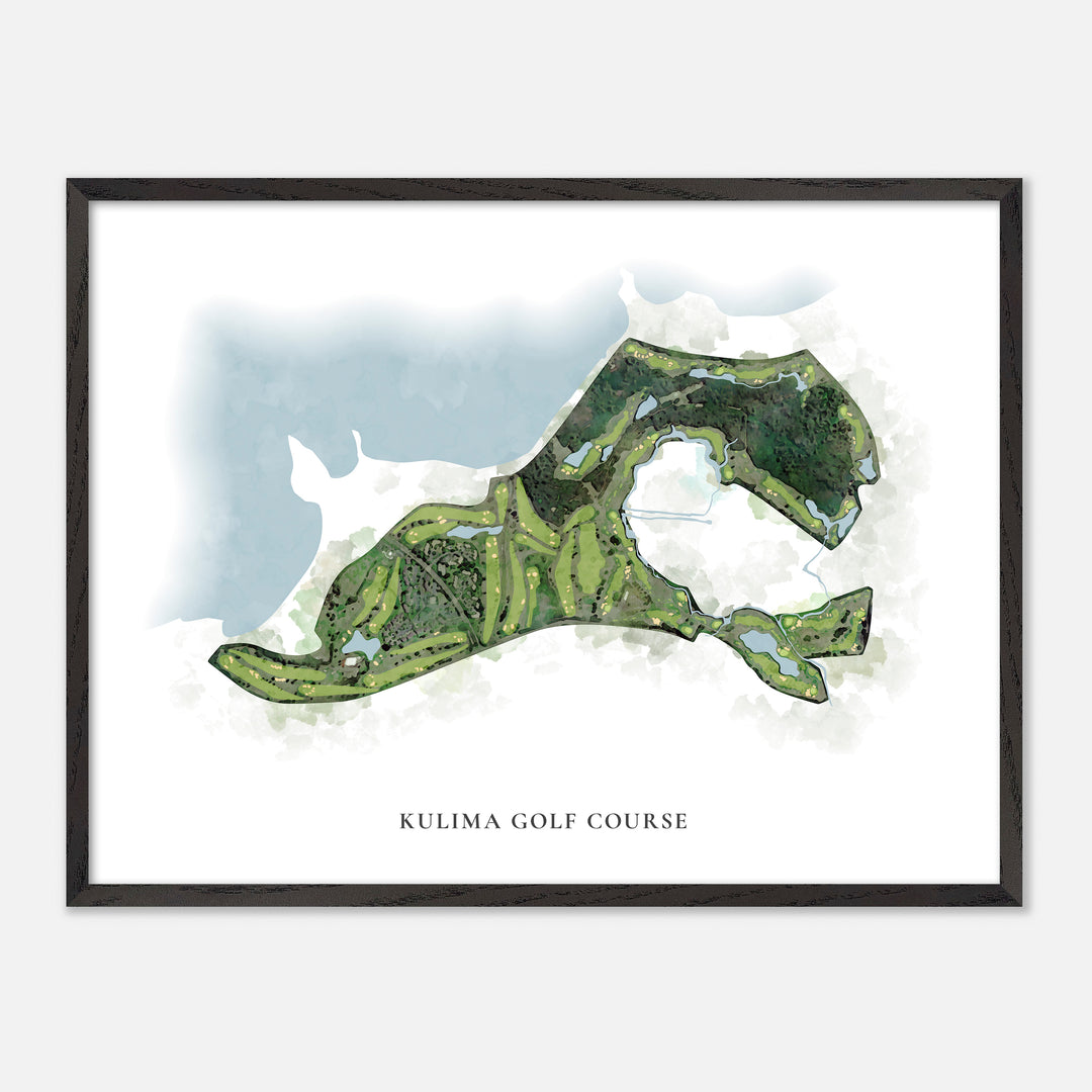 Print of Kulima Golf Course Classic Map