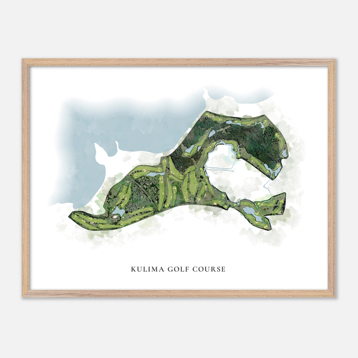 Print of Kulima Golf Course Classic Map
