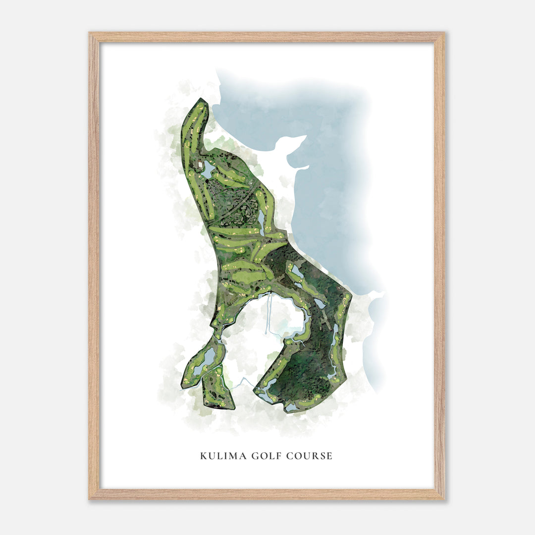 Print of Kulima Golf Course Classic Map