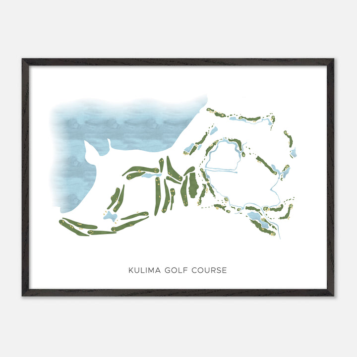 Print of Kulima Golf Course Modern Map