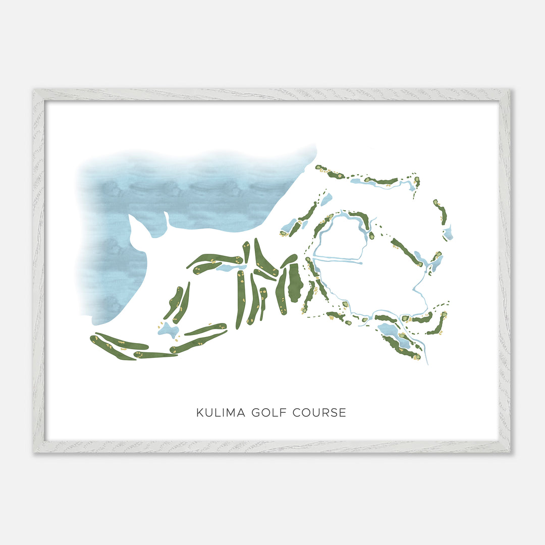 Print of Kulima Golf Course Modern Map